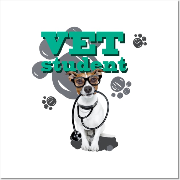 veterinary student_ I'm a Dogtor Wall Art by artebus